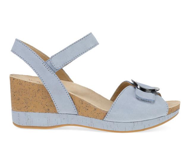Women's Dansko Stella Wedge Sandals in Sky color