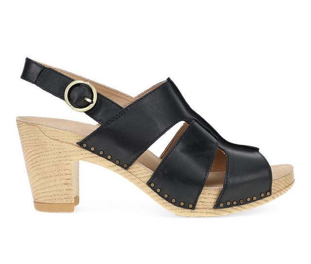Women's Dansko Tatiana Heeled Sandals in Black color