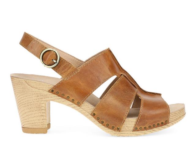 Women's Dansko Tatiana Heeled Sandals in Tan color