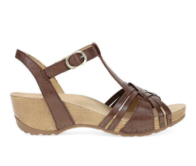 Women's Dansko Tia Heeled Sandals in Brown color