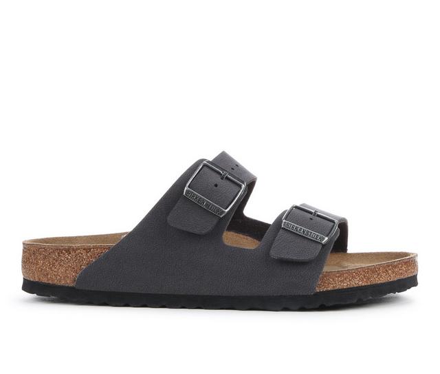 Men's Birkenstock Arizona Velvet Outdoor Sandals in Grey color