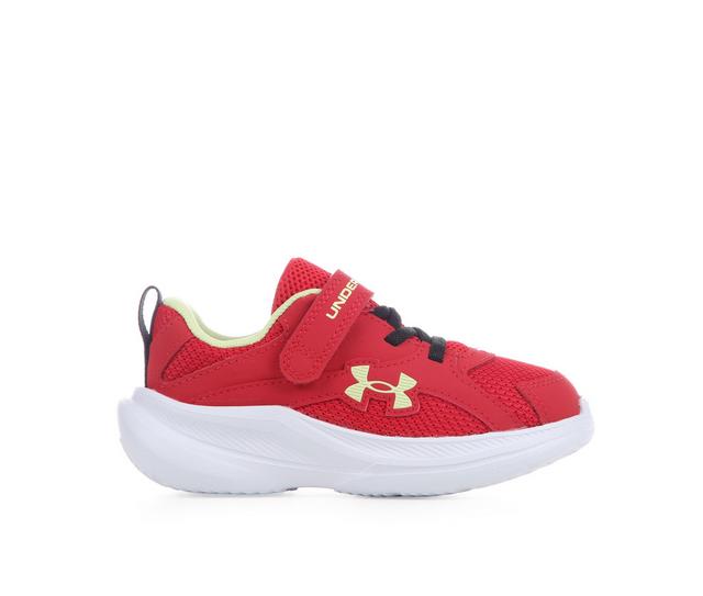 Kids' Under Armour Toddler Assert 11 Running Shoes in Red/Blk/Green color