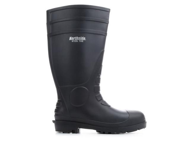 Men's Northside Walker Steel Toe Pull On Work Boots in Black color