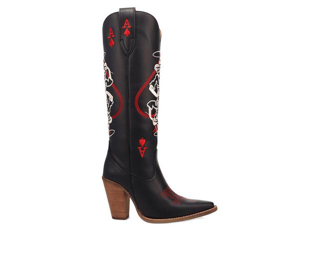 Women's Dingo Boot Ace Of Spades Western Boots in Black color