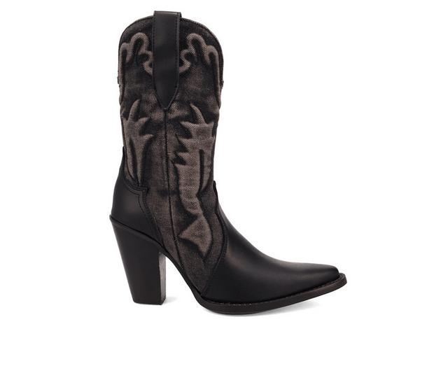 Women's Dingo Boot Tipsy Western Boots in Black color