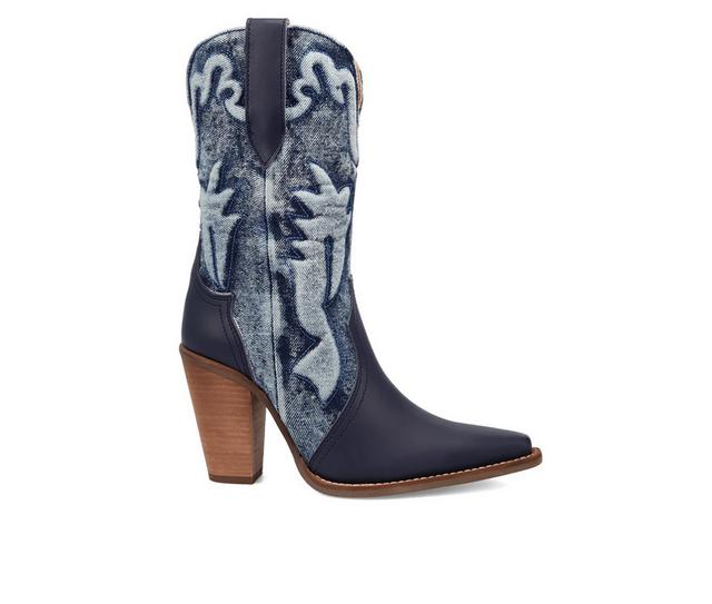 Women's Dingo Boot Tipsy Western Boots in Blue color