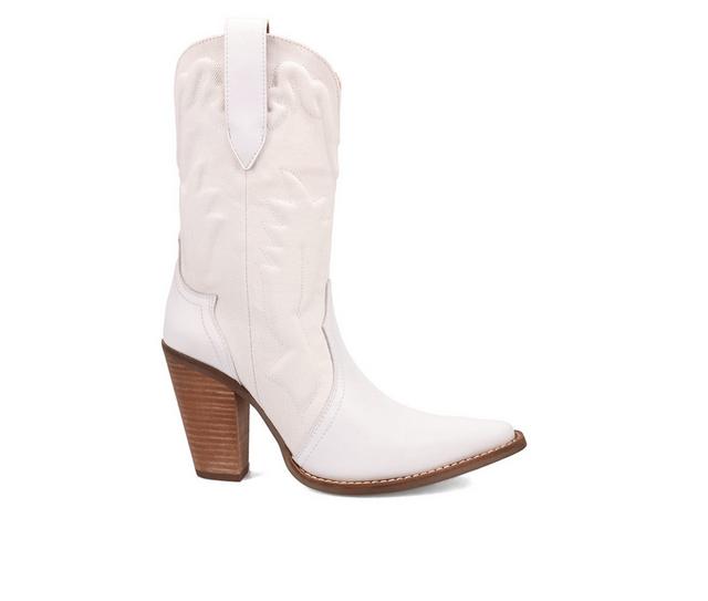 Women's Dingo Boot Tipsy Western Boots in White color