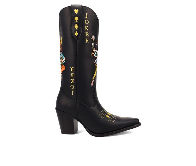 Women's Dingo Boot Joker Western Boots in Black color
