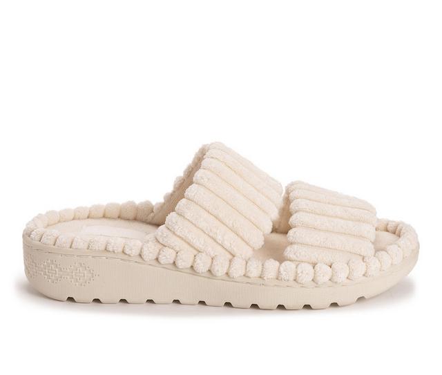 MUK LUKS  MUK LUKS 2 Strap Slide in Sand color