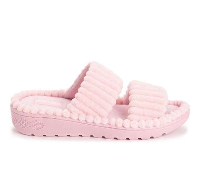 MUK LUKS  MUK LUKS 2 Strap Slide in Rose color