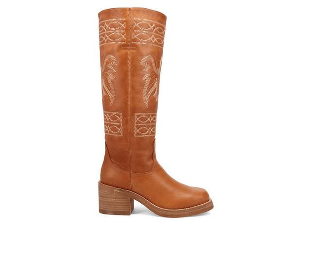 Women's Dingo Boot Avalon Knee High Boots in Tan color