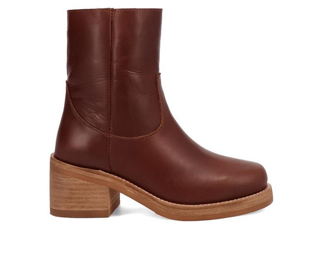 Women's Dingo Boot Roxy Booties in Brown color