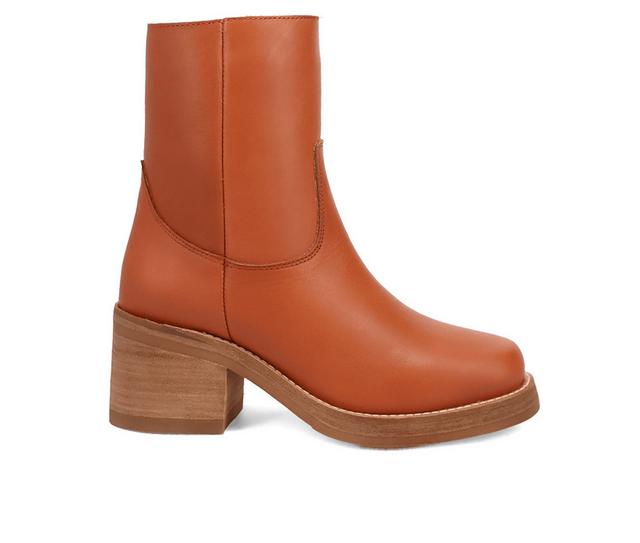 Women's Dingo Boot Roxy Booties in Russet color