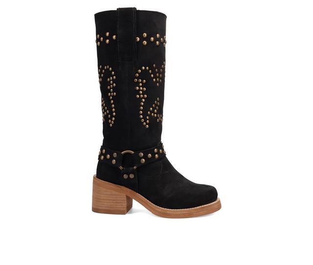 Women's Dingo Boot Troubadour Mid-Calf Boot in Black color