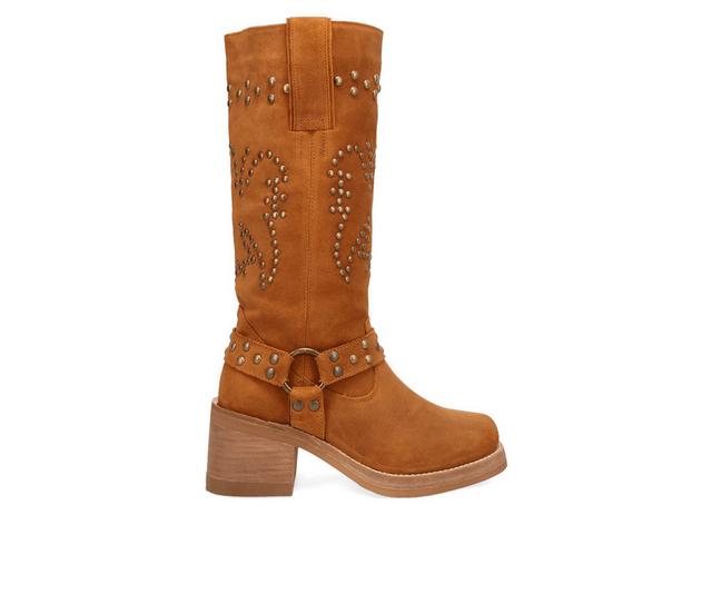 Women's Dingo Boot Troubadour Mid-Calf Boot in Tan color