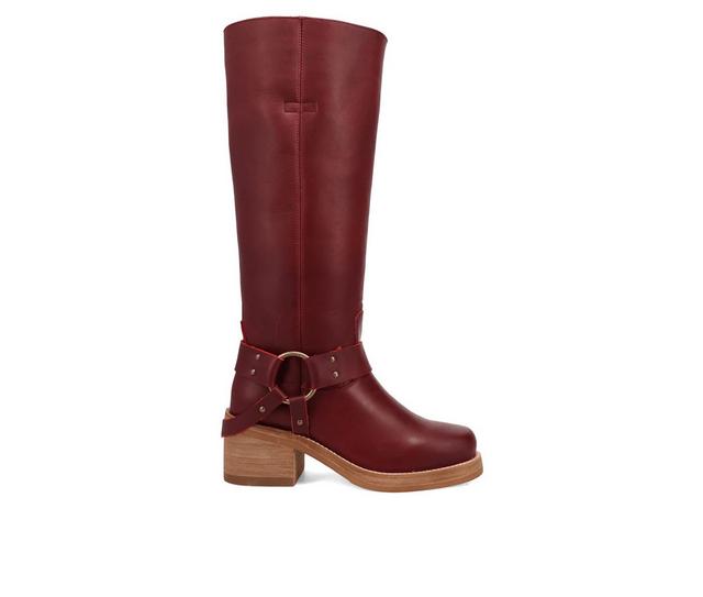 Women's Dingo Boot Casbah Knee High Boots in Merlot color