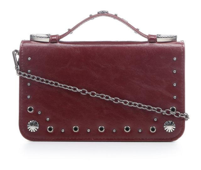 Sam & Libby Nia Top Handle Crossbody Handbag in Oxblood color