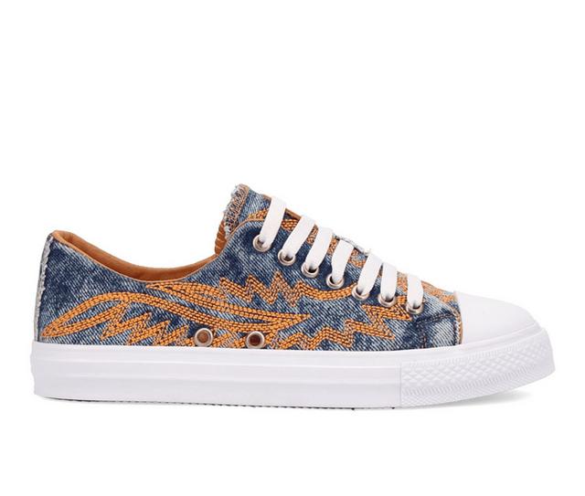 Women's Dingo Boot Campus Sneakers in Denim color