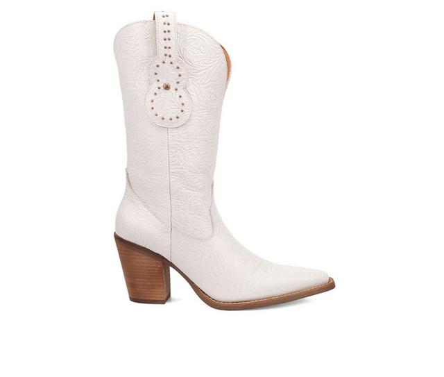 Women's Dingo Boot Rhythm N' Blues Western Boots in White color
