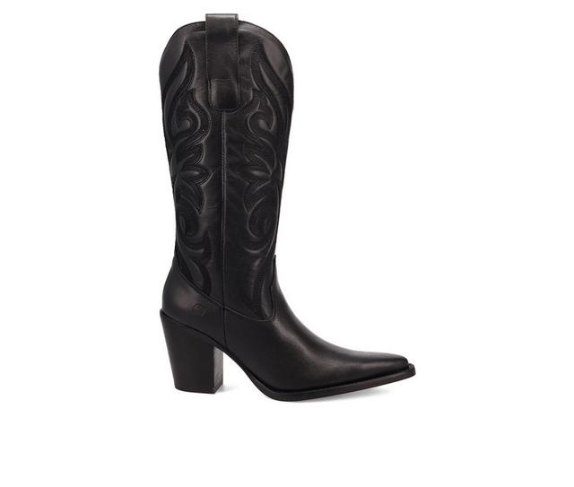 Women's Dingo Boot Hensley Western Boots in Black color