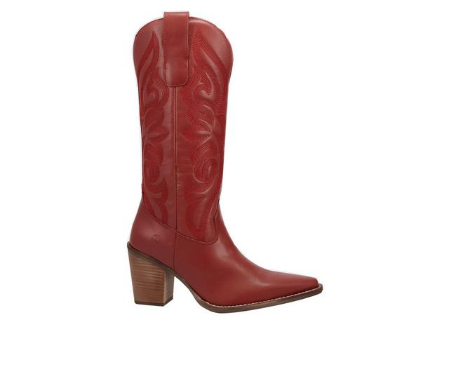 Women's Dingo Boot Hensley Western Boots in Red color