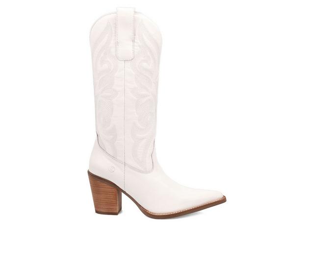 Women's Dingo Boot Hensley Western Boots in White color
