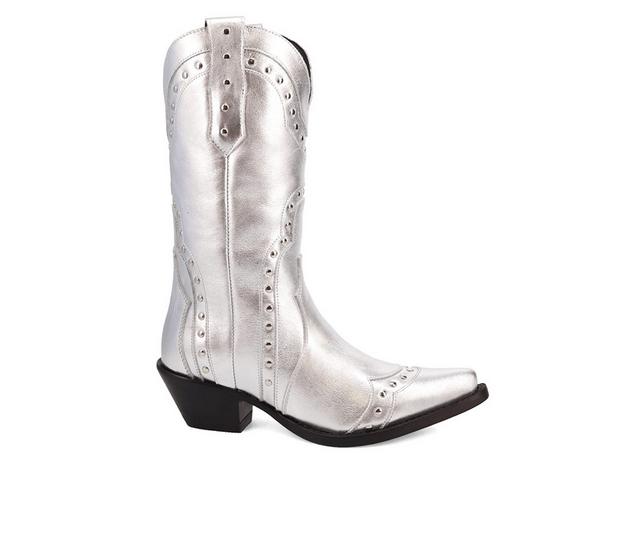 Women's Dingo Boot Sweet Treat Western Boots in Silver color