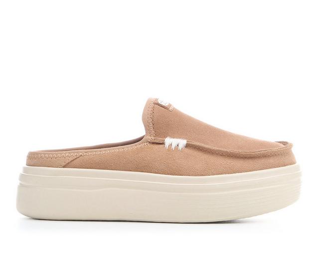 Girls' HEYDUDE Little Kid & Big Kid Austin Lift Youth Slip-On in Tan color