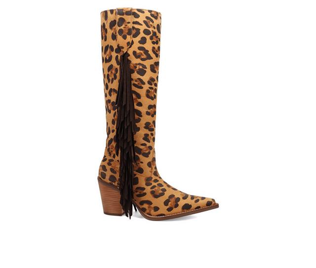 Women's Dingo Boot Twister Western Boots in Leopard color