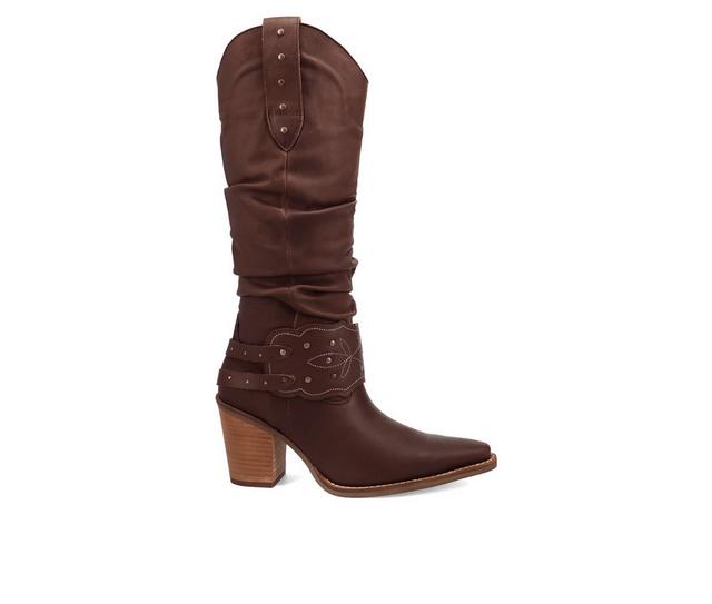 Women's Dingo Boot Grit N' Grace Western Boots in Brown color