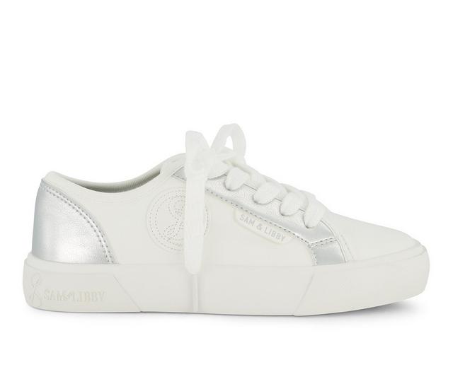 Girls' Sam & Libby Little Kid & Big Kid Dave Dina Sneakers in Silver color
