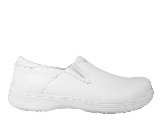 Genuine Grip 475 Slip-On Slip Resistant Shoes in White color