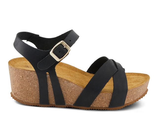 Women's SPRING STEP Burton Wedges in Black color