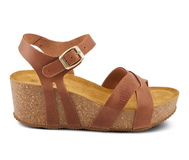 Women's SPRING STEP Burton Wedges in Brown color