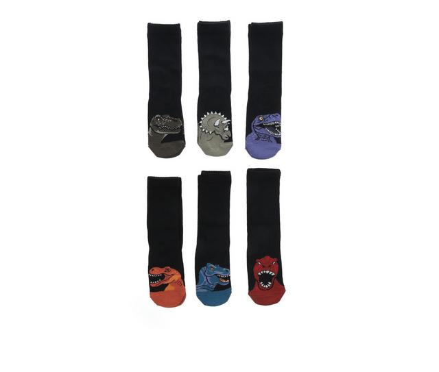 Sof Sole 6 Pack Crew in Dino-Might Mult color