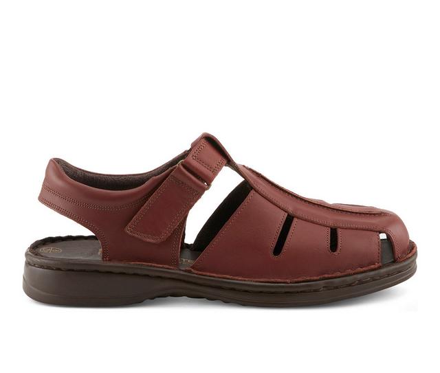 Men's SPRING STEP Laredo Outdoor Sandals in Cognac color