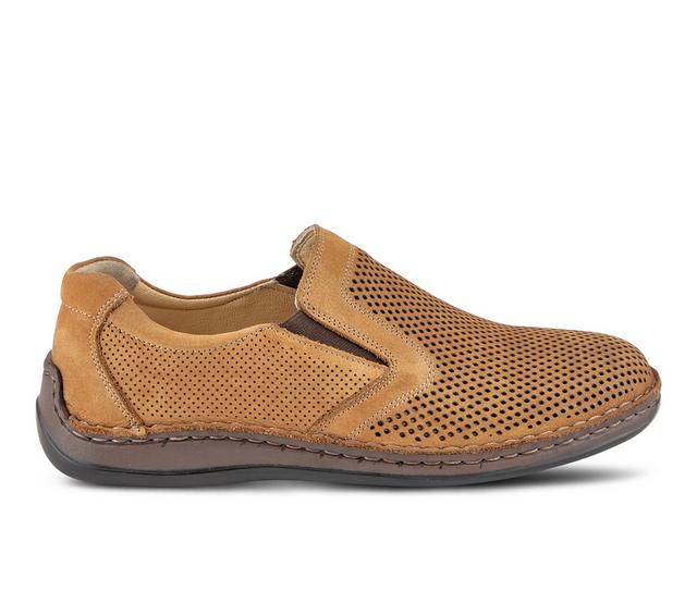 Men's SPRING STEP Surano Slip-On Shoes in Cognac Nubuck color