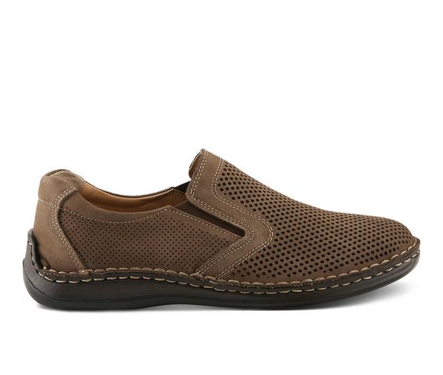 Men's SPRING STEP Surano Slip-On Shoes in Taupe Nubuck color