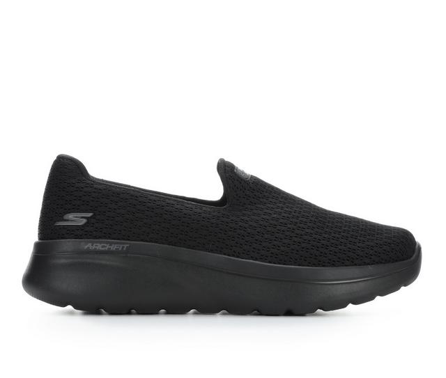 Women's Skechers Go Go Walk Arch Fit N-Joy 125845 Slip-ons in Black color