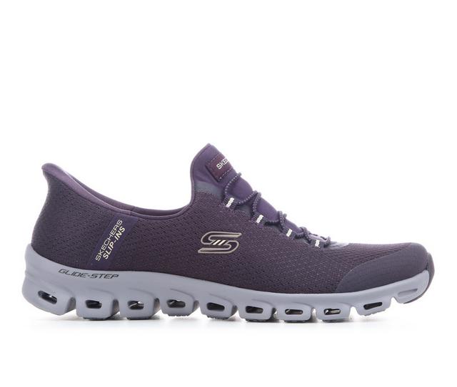 Women's Skechers Glide-Step Vibey 104557 Slip-On Sneakers in PLUM color