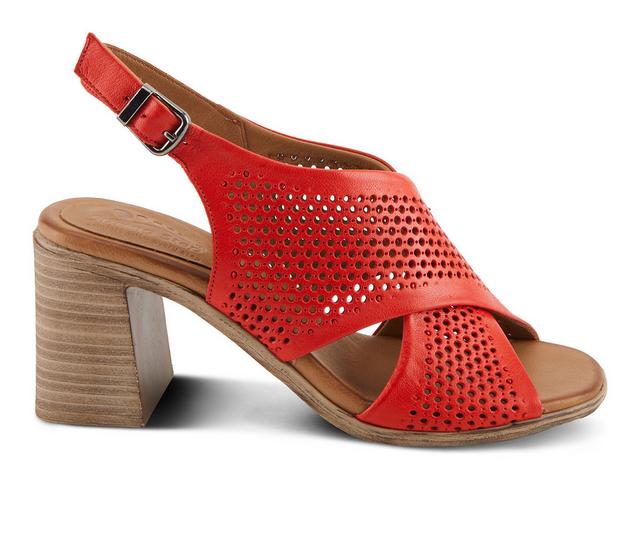 Women's SPRING STEP Luanca Dress Sandals in Red color