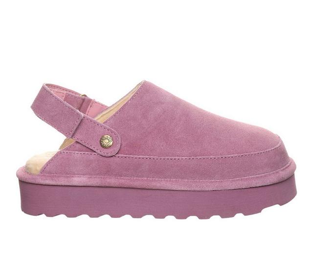Women's Bearpaw Brooke Winter Clogs in Rose Mauve color