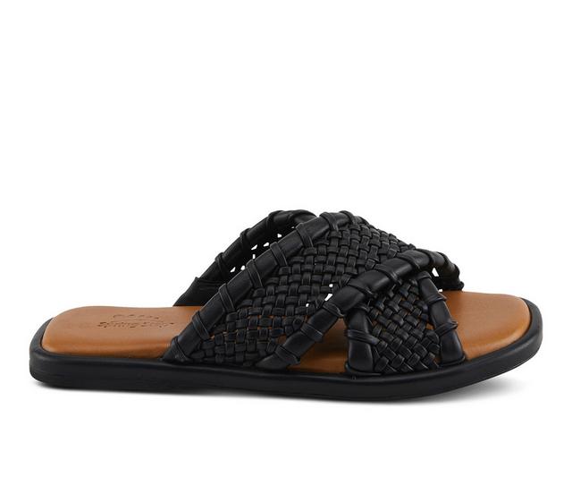 Women's SPRING STEP Montauk Sandals in Black color