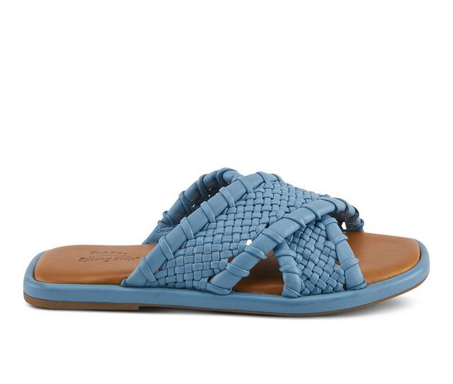Women's SPRING STEP Montauk Sandals in Denim Blue color