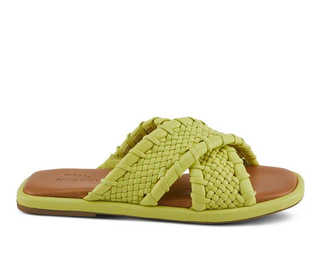 Women's SPRING STEP Montauk Sandals in Lime color