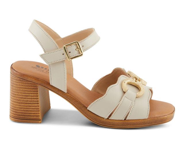 Women's SPRING STEP Sardinia Dress Sandals in Bone color