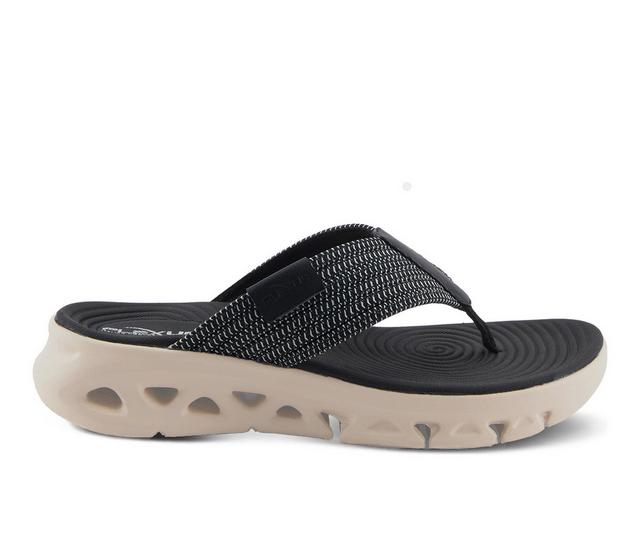 Women's Flexus Galla Flip-Flops in Black color