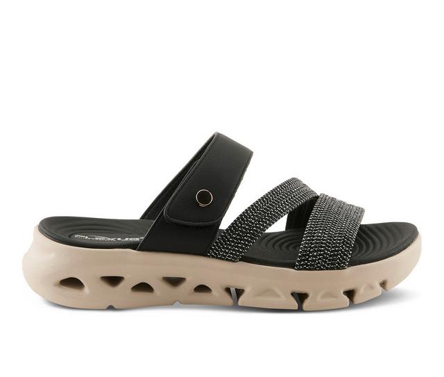 Women's Flexus Galvanesa Sandals in Black color