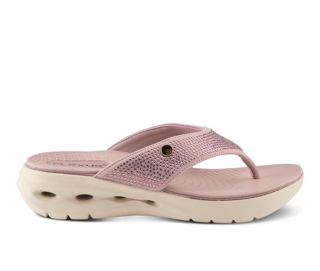 Women's Flexus Gorski Flip-Flops in Mauve color
