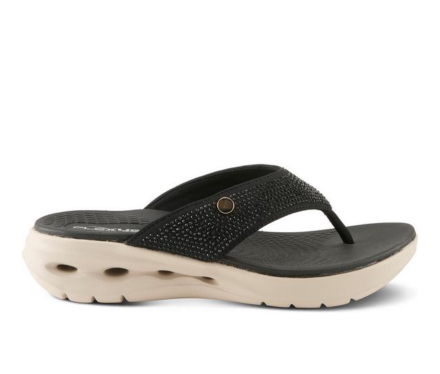 Women's Flexus Gorski Flip-Flops in Black color